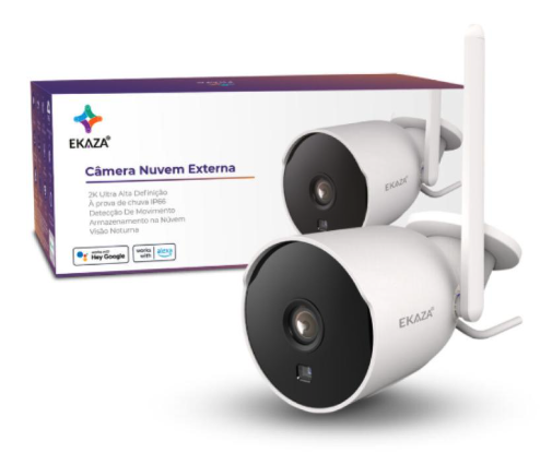 Câmera Wi-Fi Full HD Externa Inteligente Ekaza EKJST2233