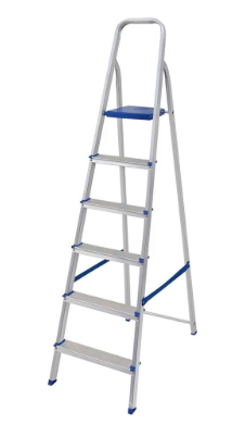 Escada de Alumínio 6 Degraus Mor - 5104