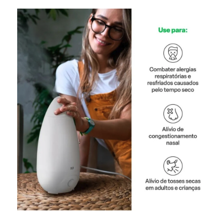 Umidificador de Ar Multilaser Easy Air Bivolt 2,6 Litros Branco - HC118