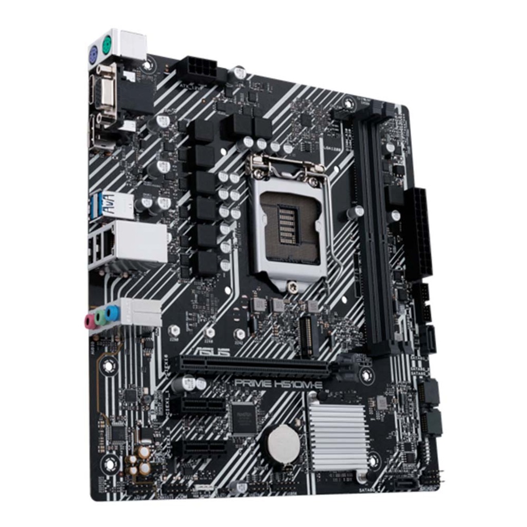 Placa Mãe Asus Prime H510M-E para Intel LGA-1200-G11 Memória DDR4 Som Vídeo e Rede
