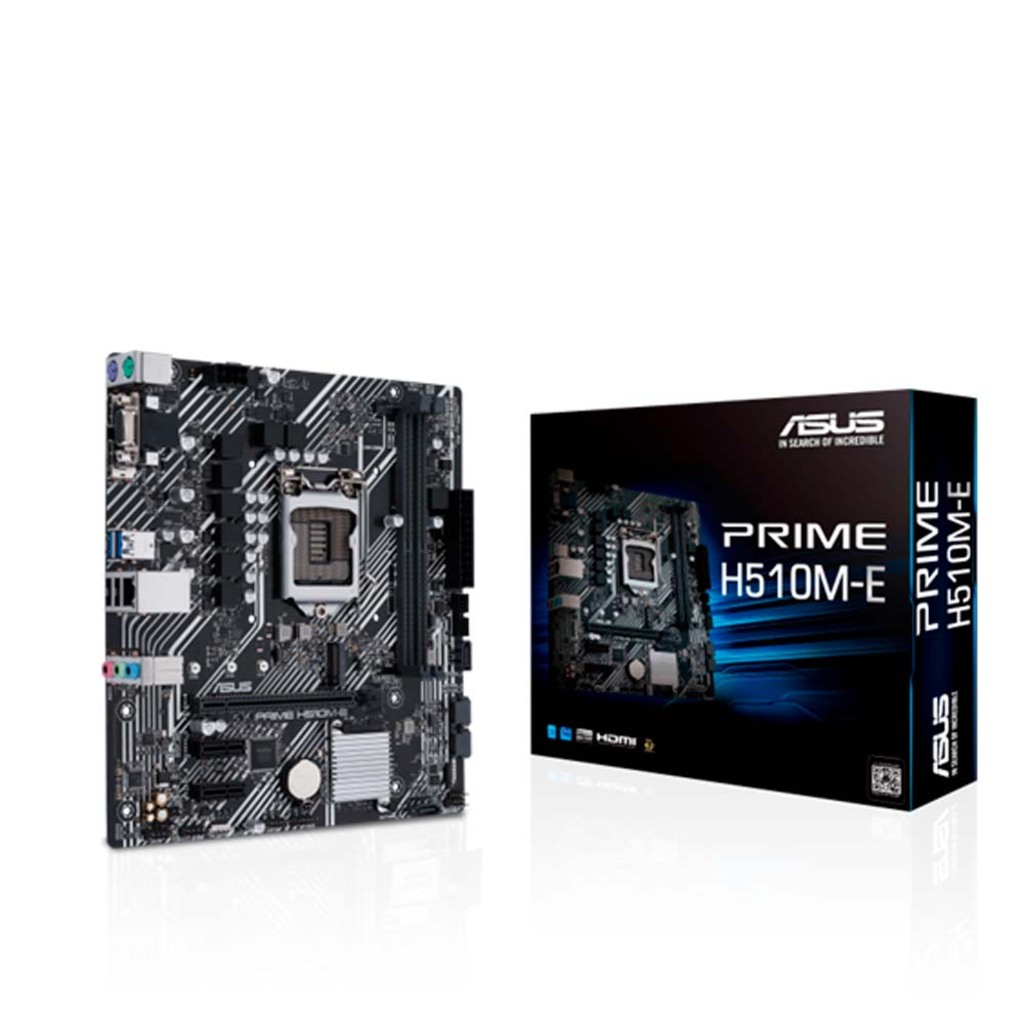 Placa Mãe Asus Prime H510M-E para Intel LGA-1200-G11 Memória DDR4 Som Vídeo e Rede