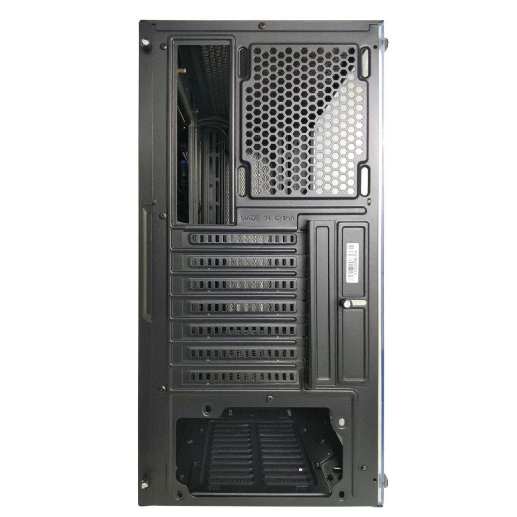 Gabinete Gamer Pixxo Frontal Preto Sem Fonte Led RGB com Lateral acrílica - CG02