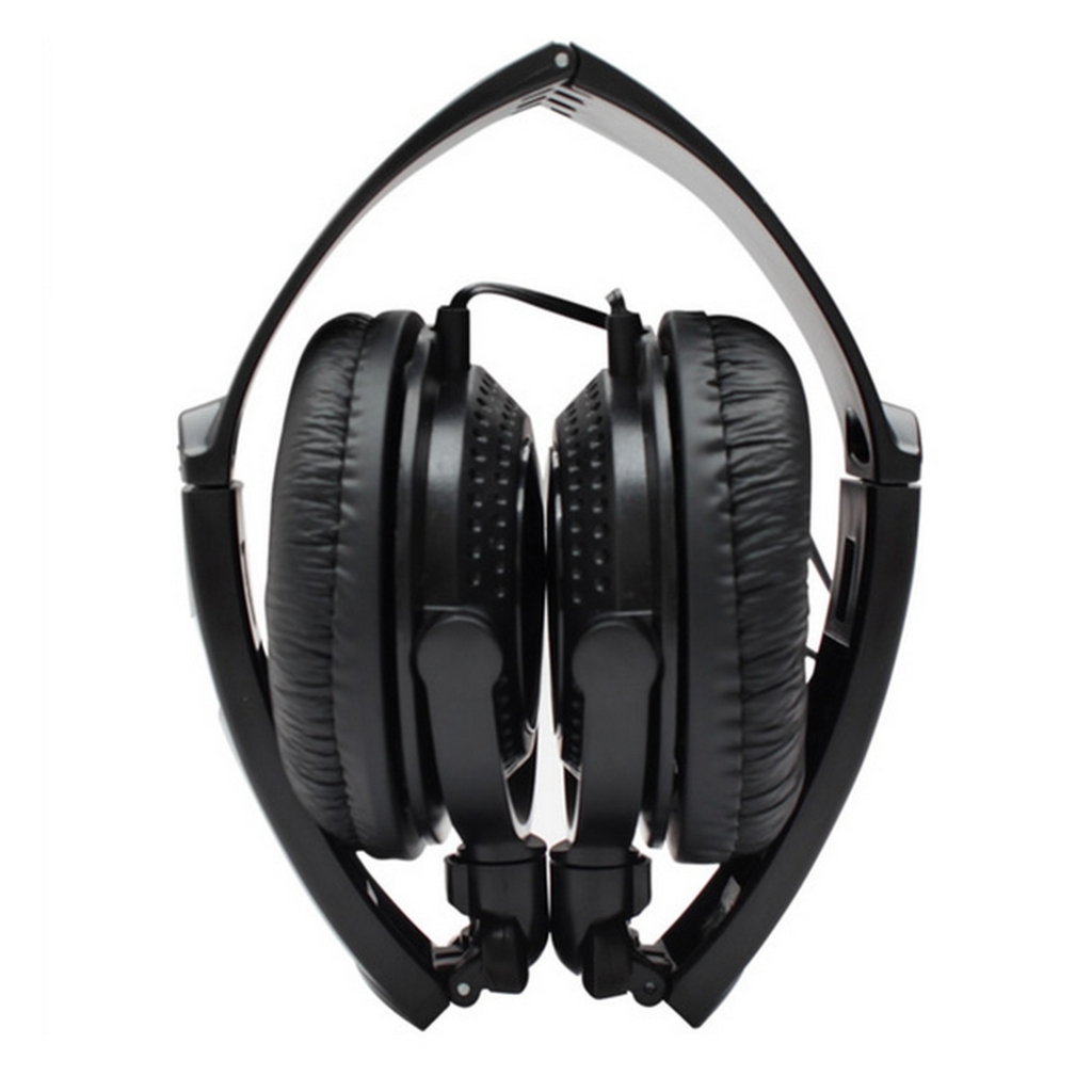 Fone de Ouvido Headphone Dobrável com Plug P2 Preto Profissional Maxprint - 603621