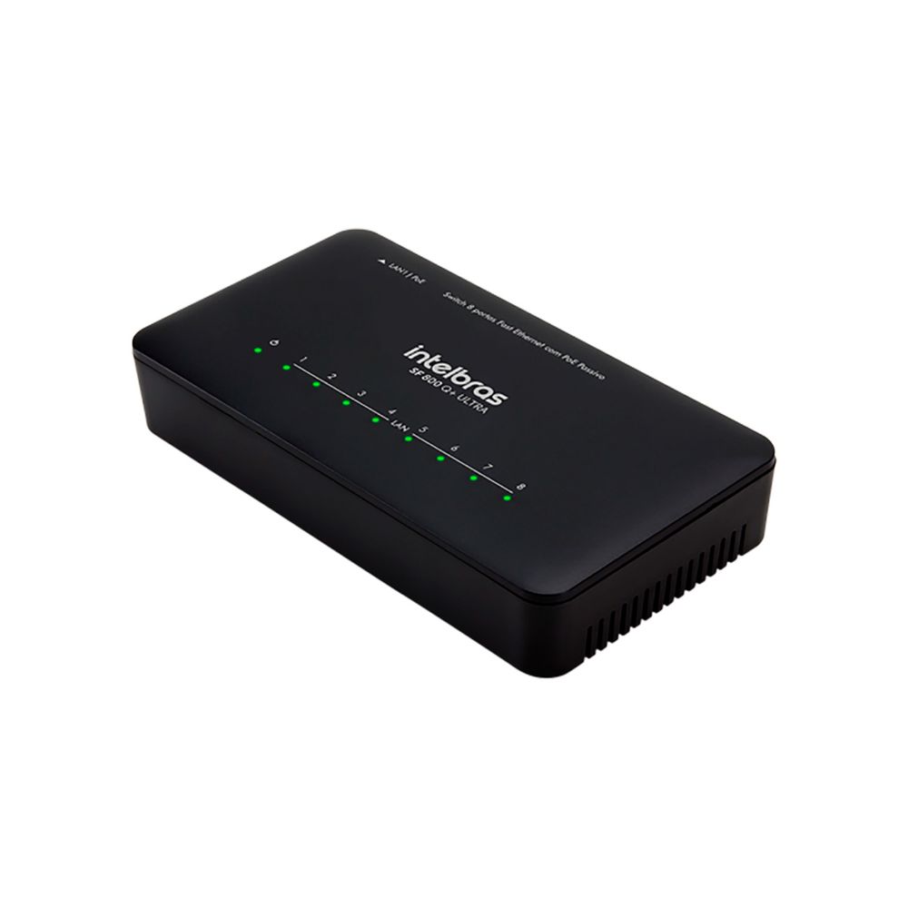 Switch 8 Portas Fast SF 800 Q+ ULTRA Proteção Antissurto Intelbras