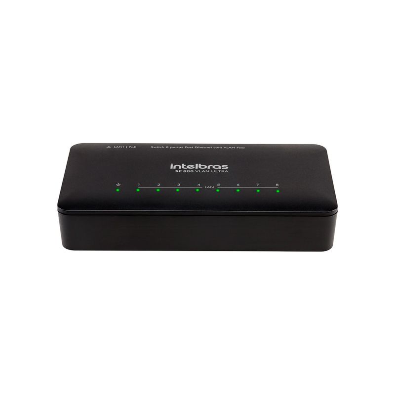 Switch 8 Portas Fast SF 800 Q+ ULTRA Proteção Antissurto Intelbras