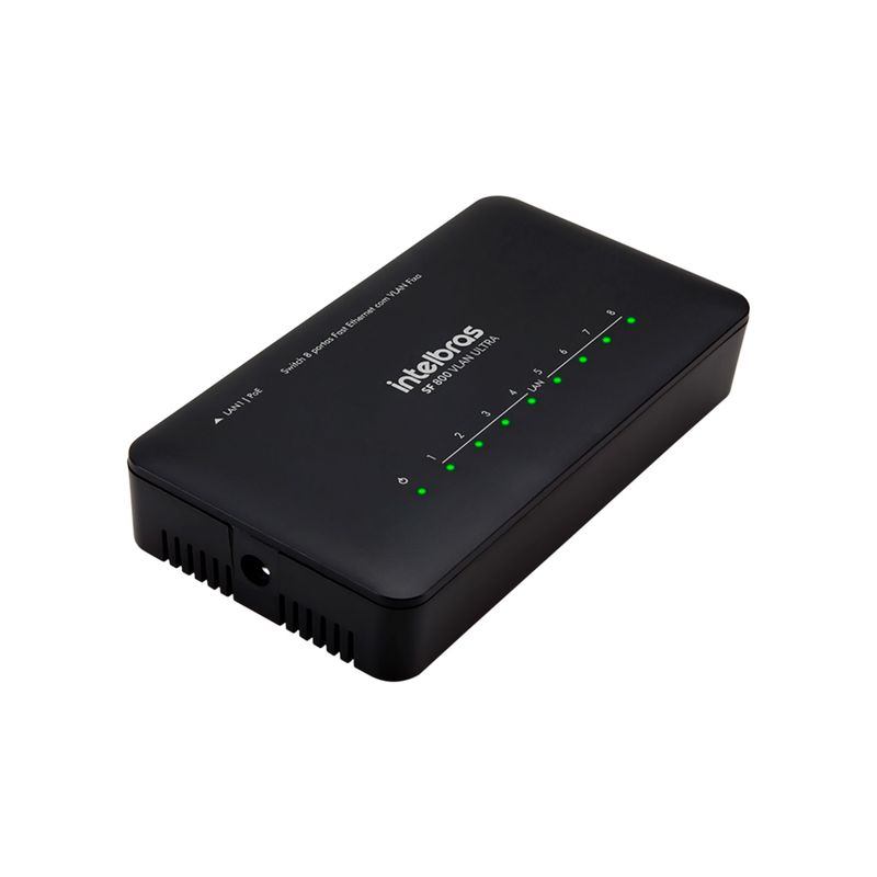 Switch 8 Portas Fast SF 800 Q+ ULTRA Proteção Antissurto Intelbras