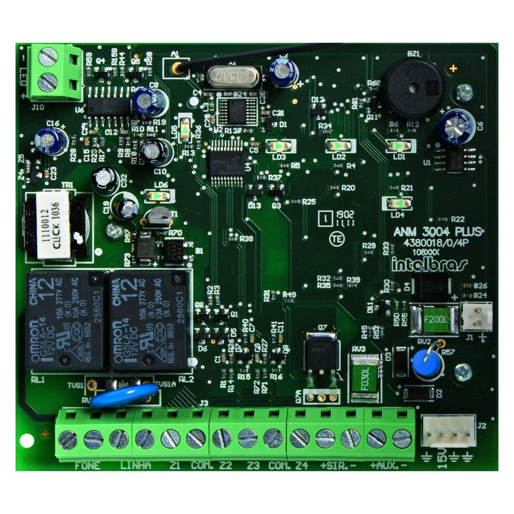 Central de Alarme não Monitorada 4 Zonas ANM 3004 ST Intelbras