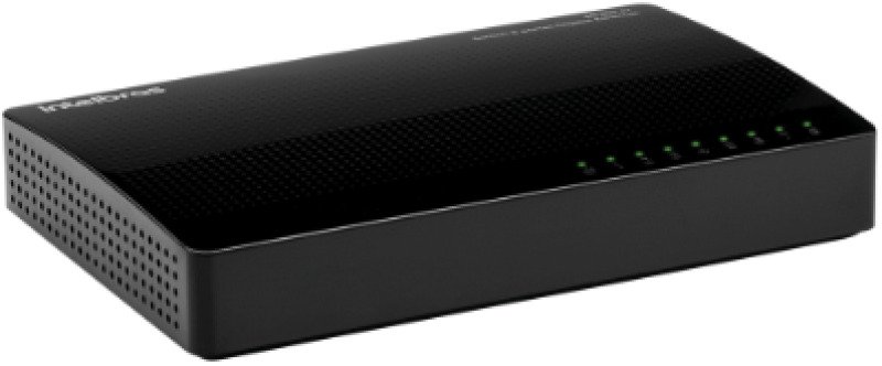 Switch 8 Portas Gigabit Ethernet SG 800 Q+ Intelbras