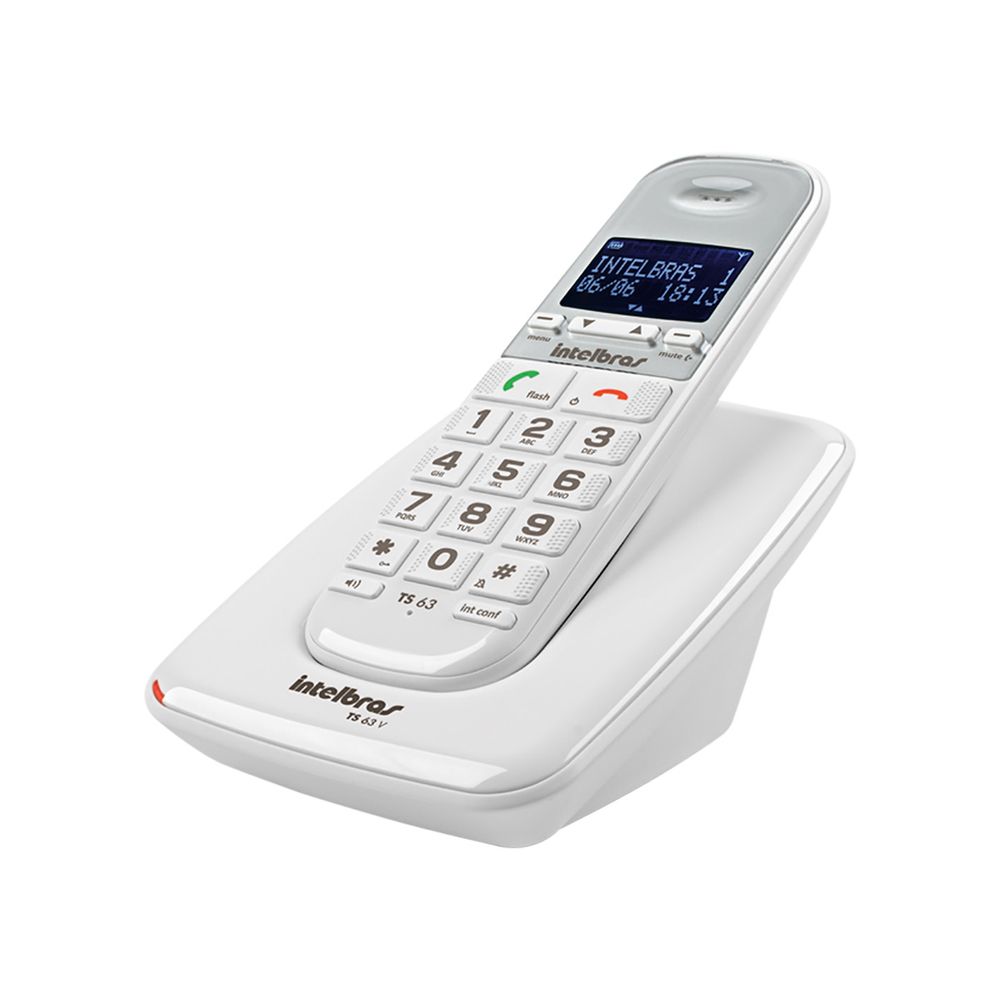 Telefone Sem Fio Intelbras TS 63 V Branco