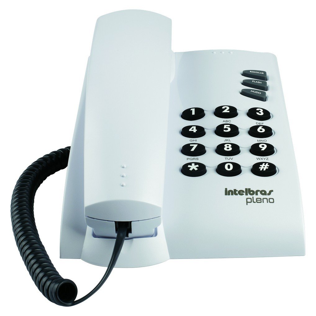 Telefone Intelbras Pleno Com Chave Cinza