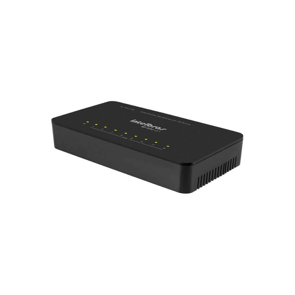Switch 8 Portas Gigabit Ethernet SG 800 Q+ Intelbras