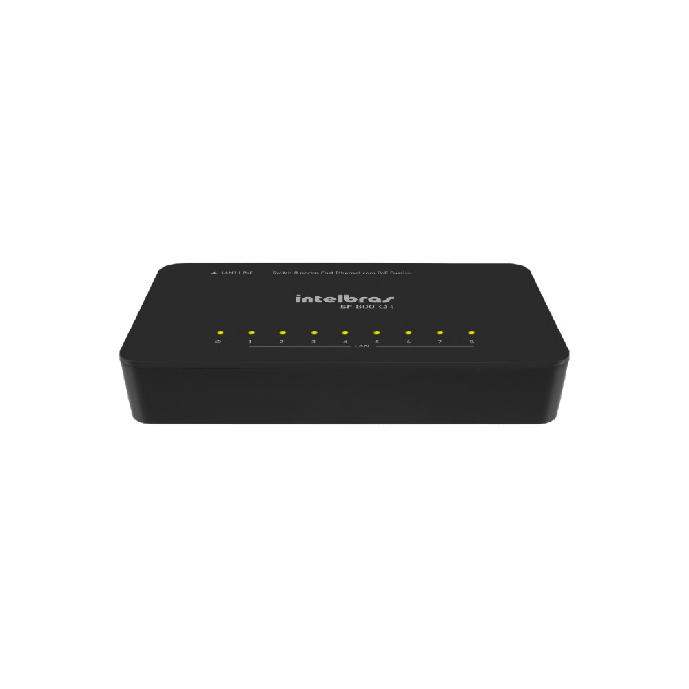 Switch 8 Portas Gigabit Ethernet SG 800 Q+ Intelbras