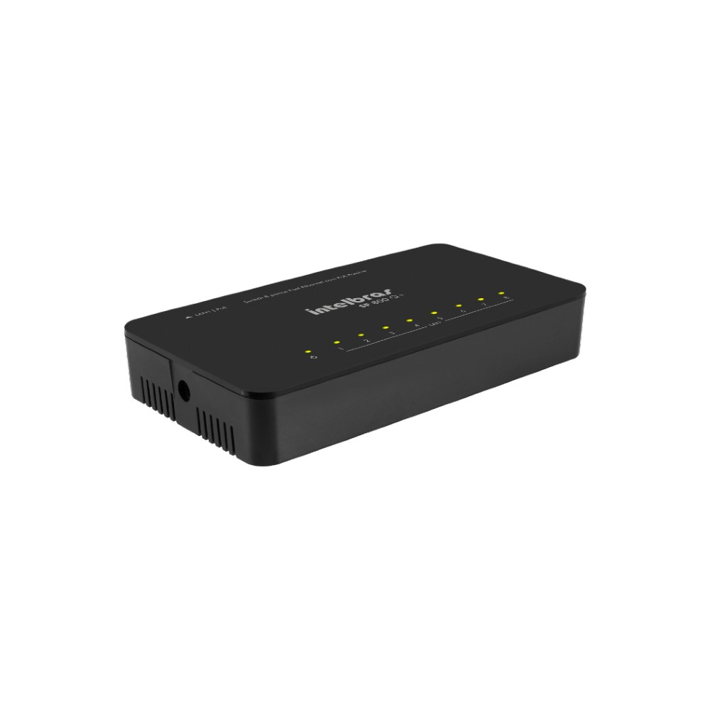 Switch 8 Portas Gigabit Ethernet SG 800 Q+ Intelbras