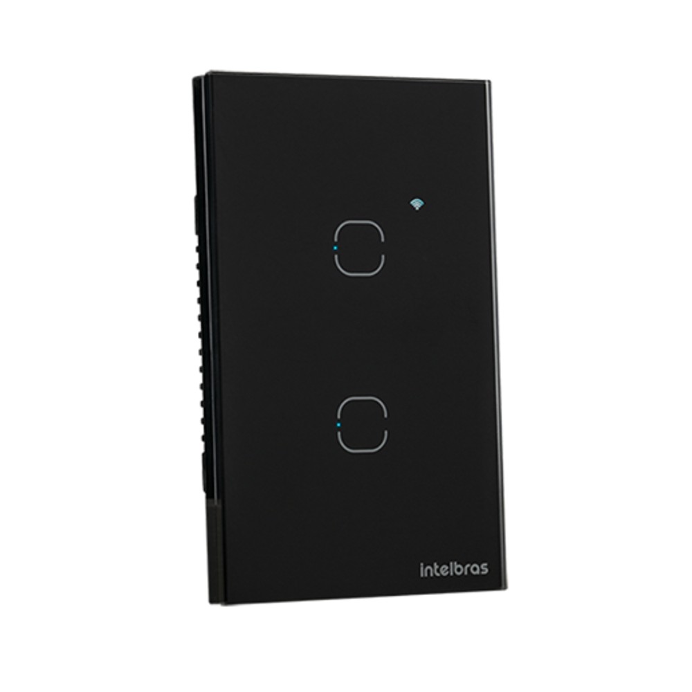 Interruptor Touch Inteligente Wi-Fi Intelbras MIS 1002 Preto
