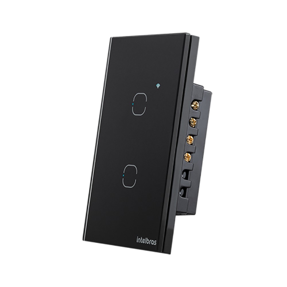 Interruptor Touch Inteligente Wi-Fi Intelbras MIS 1002 Preto