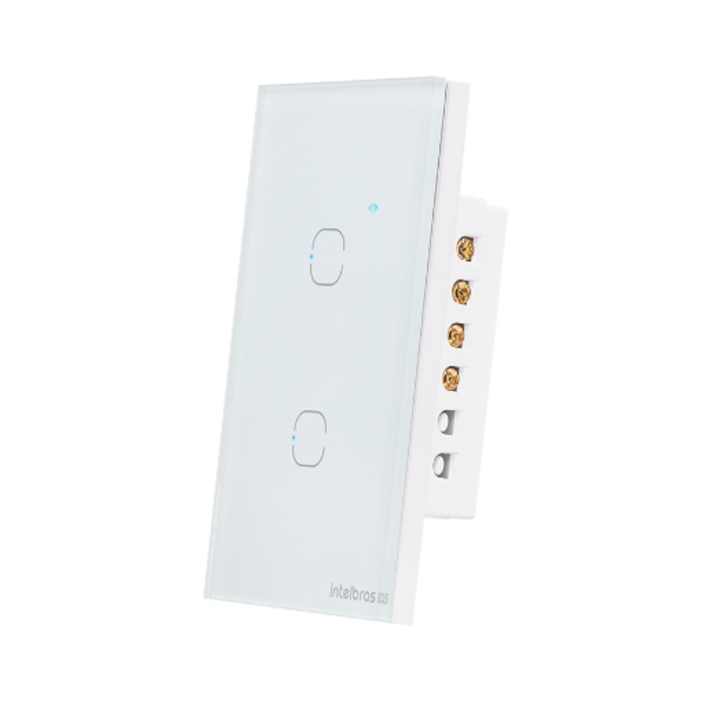 Interruptor Touch Inteligente Wi-Fi Intelbras MIS 1002 Branco