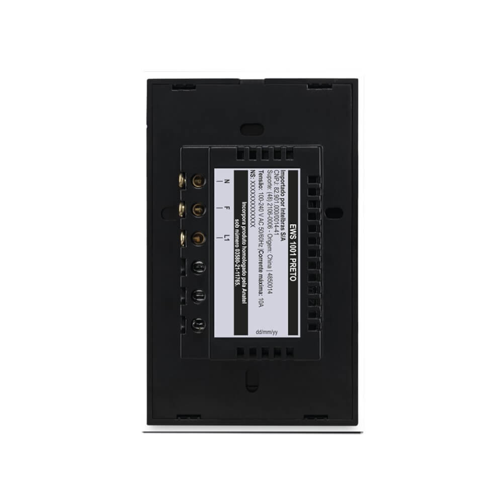 Interruptor Touch Inteligente Wi-Fi Intelbras MIS 1001