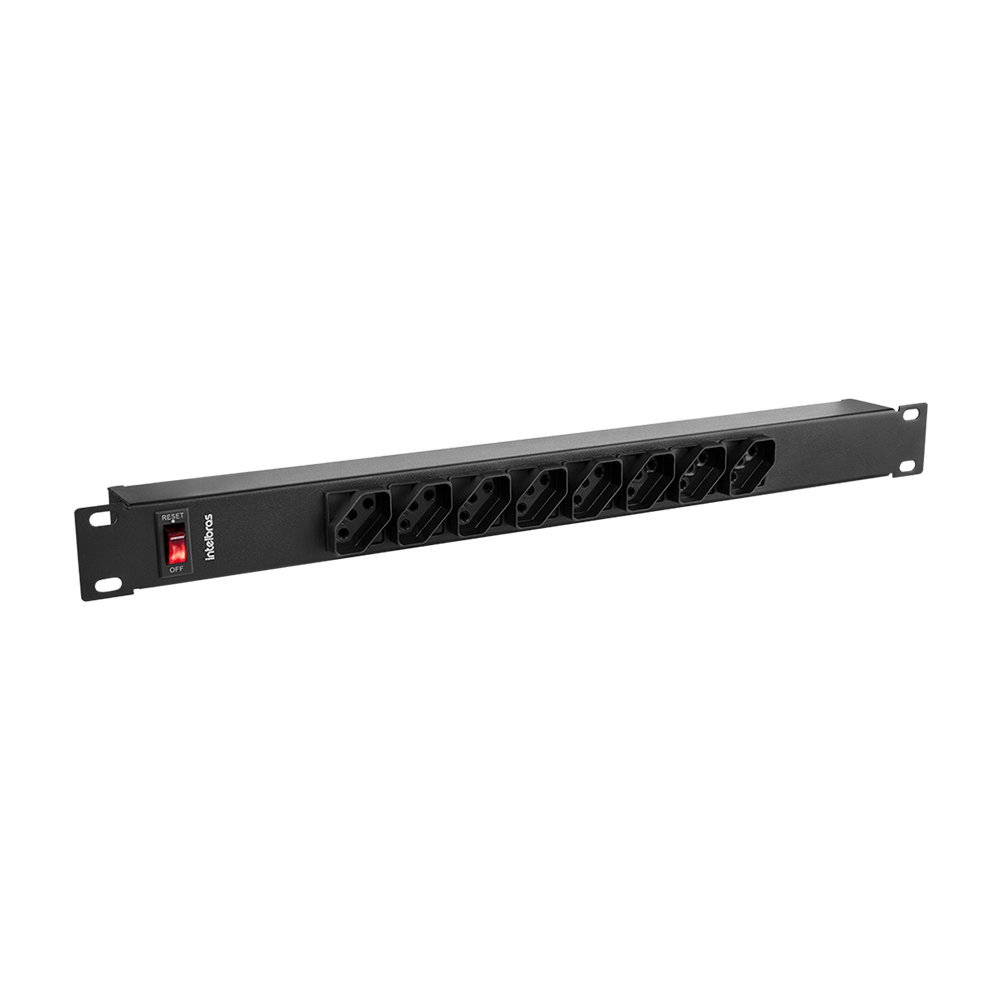Protetor Eletrônico Intelbras com 8 Tomadas para Rack EPR 208+