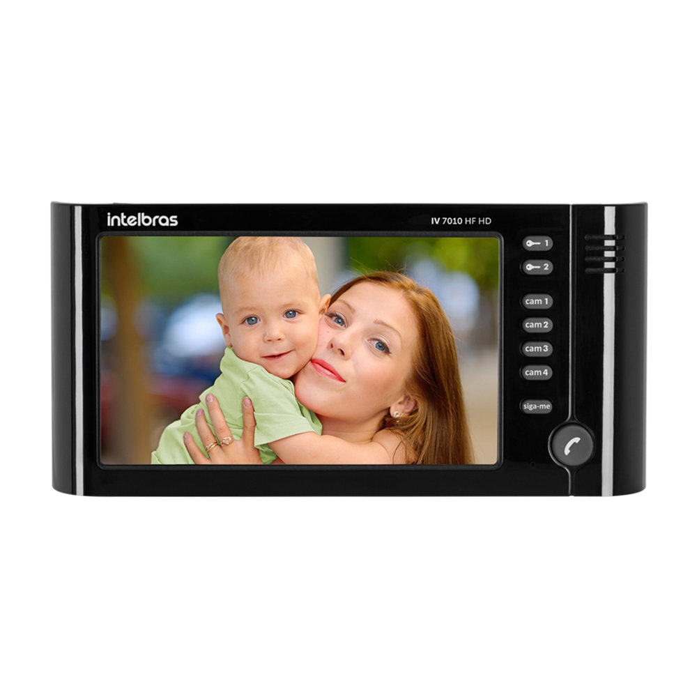 Videoporteiro Residencial Intelbras IV 7010 HF HD Preto