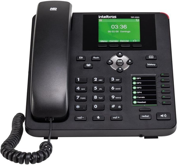 Telefone IP Giga Intelbras TIP 435G
