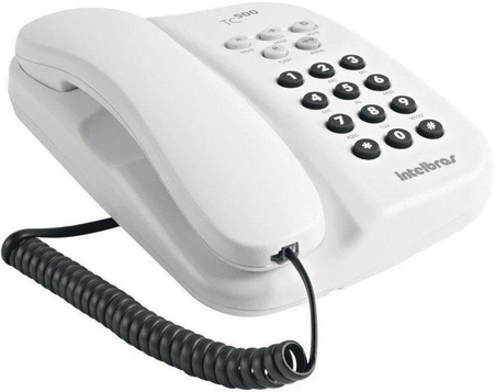 Telefone com Chave Intelbras TC 500 Branco