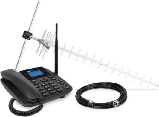 Kit Telefone Celular Fixo GSM CFA 4212 Intelbras Dual Chip