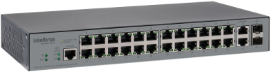 Switch Gerenciável 2622 MR L2 24 Portas Fast 2 Portas Mini-Gbic Intelbras