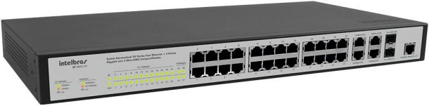 Switch Gerenciável 24 Portas Fast Ethernet SF 2842 MR Intelbras