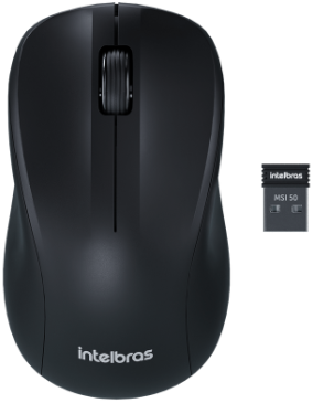 Mouse Intelbras MSI50 Sem Fio Preto