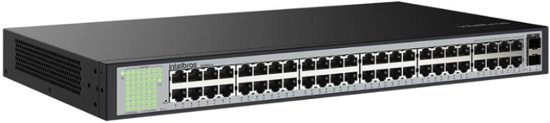 Switch Gerenciável 48 Portas Gigabit Ethernet 2 Portas SFP S2050G A Intelbras