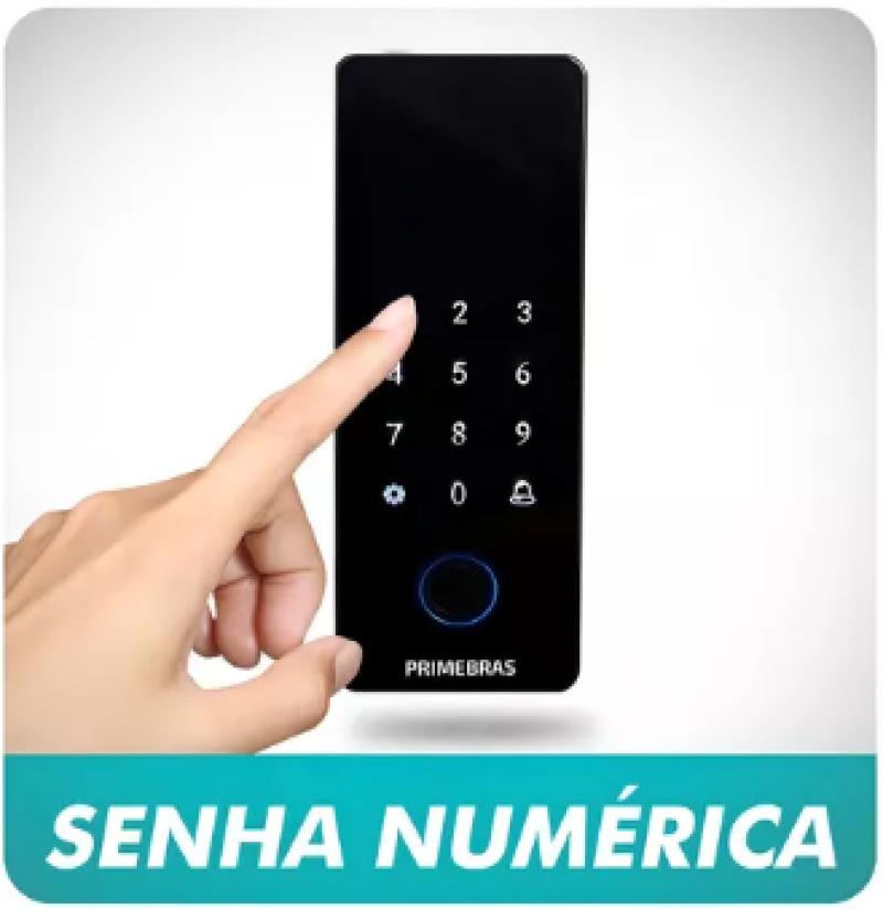 Fechadura Digital Inteligente Biométrica Sobrepor Primebras