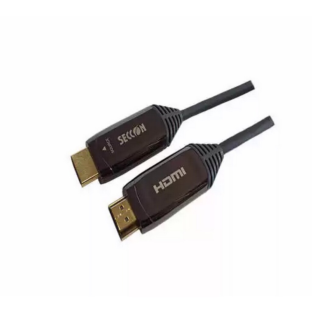 Cabo HDMI Fibra Óptica Ativa Macho x Macho 2.0 4K 10 Metros Seccon - ZLX-HDMI2.0-10M