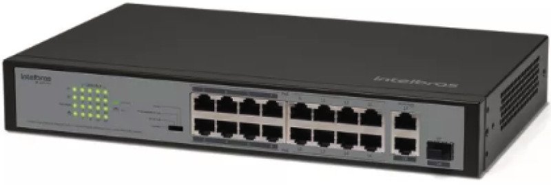 Switch 16P Fast PoE 1P Gigabit SF 1811 PoE Intelbras