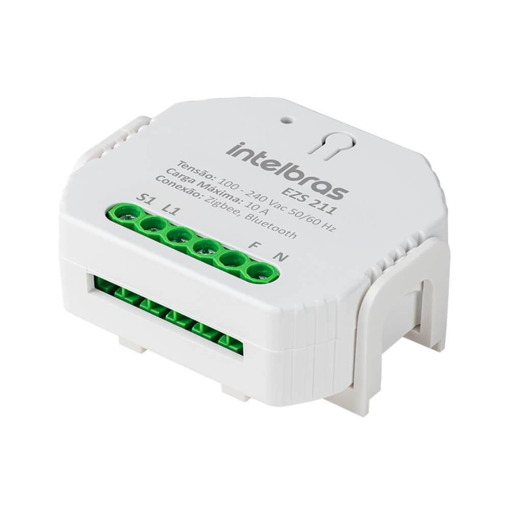 Mini Controlador Inteligente Interruptor ZIGBEE 1 Carga EZS 211 Intelbras
