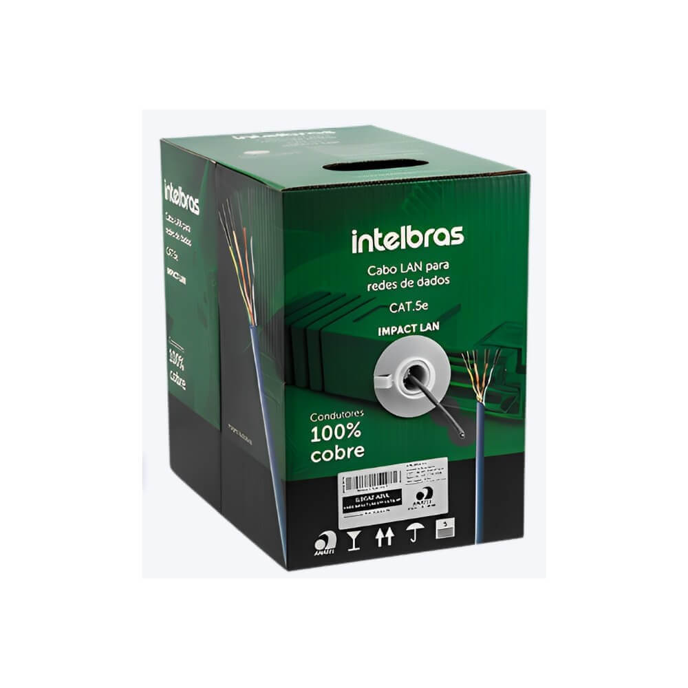 Cabo Impact Lan UTP Cat5e 4P Cinza Intelbras