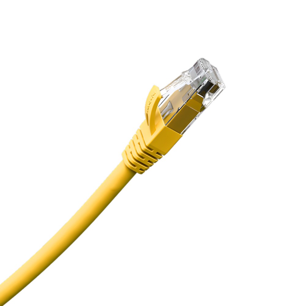 Patch Cord Impact Giga U/UTP 4P Cat6 Amarelo 1m LSZH Intelbras