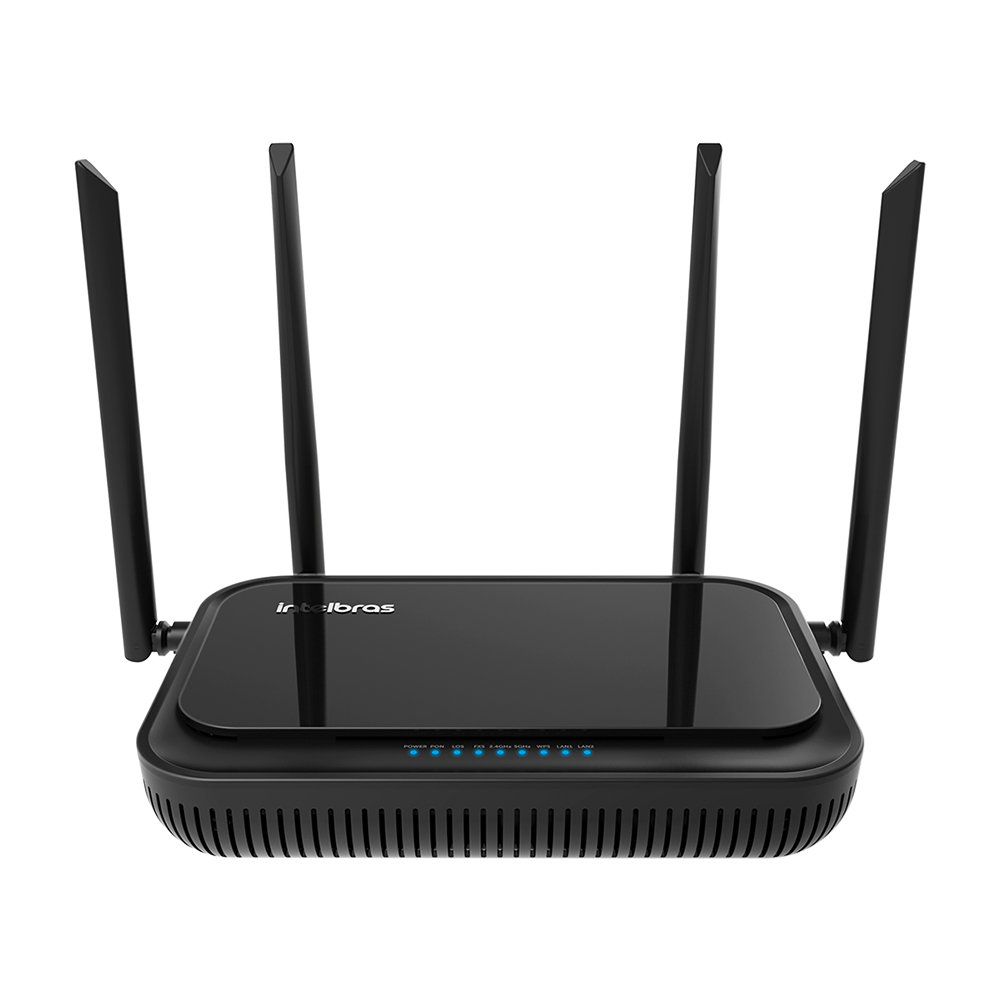 Modem Óptico On Lan 2 Portas FXS 1 Porta Wi Fi AC WifiBer 121 AC Intelbras
