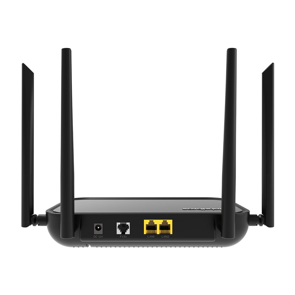 Modem Óptico On Lan 2 Portas FXS 1 Porta Wi Fi AC WifiBer 121 AC Intelbras