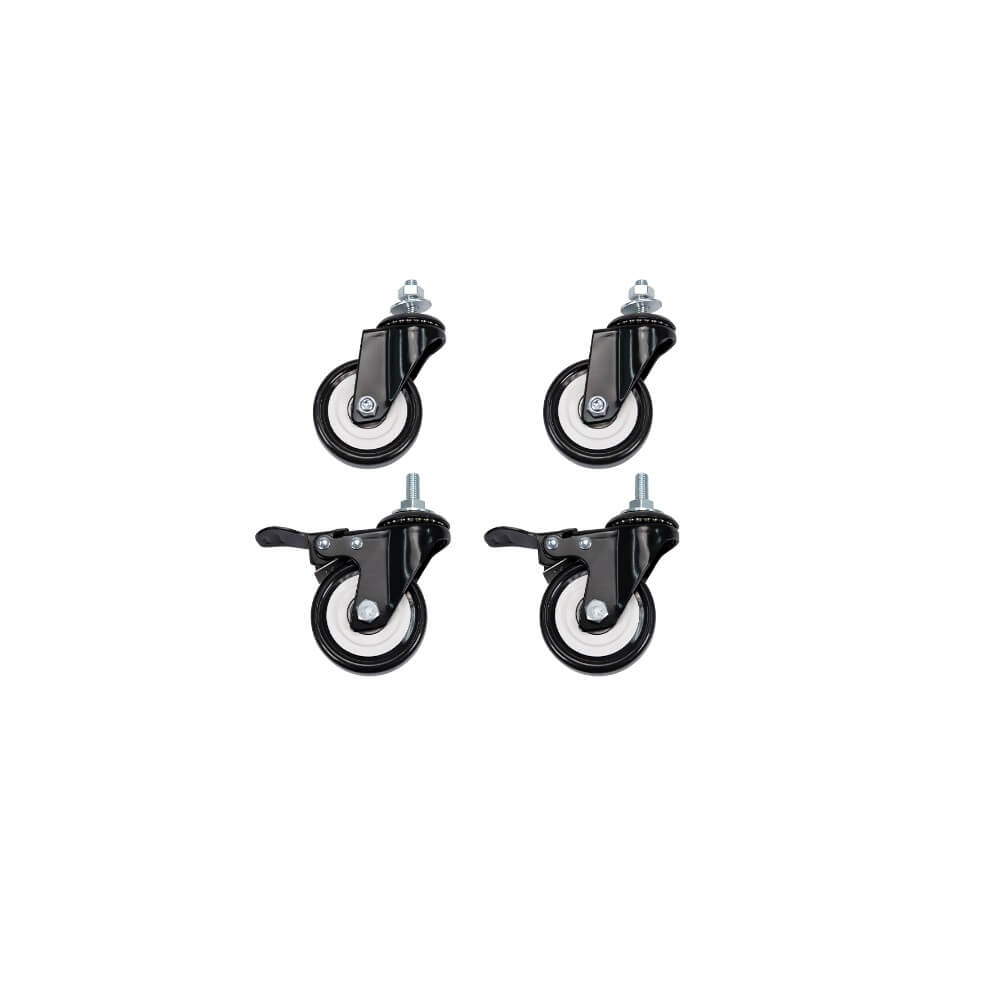 Conjunto Rodízio Metálico para Rack KRR 30mm Intelbras 4 Peças