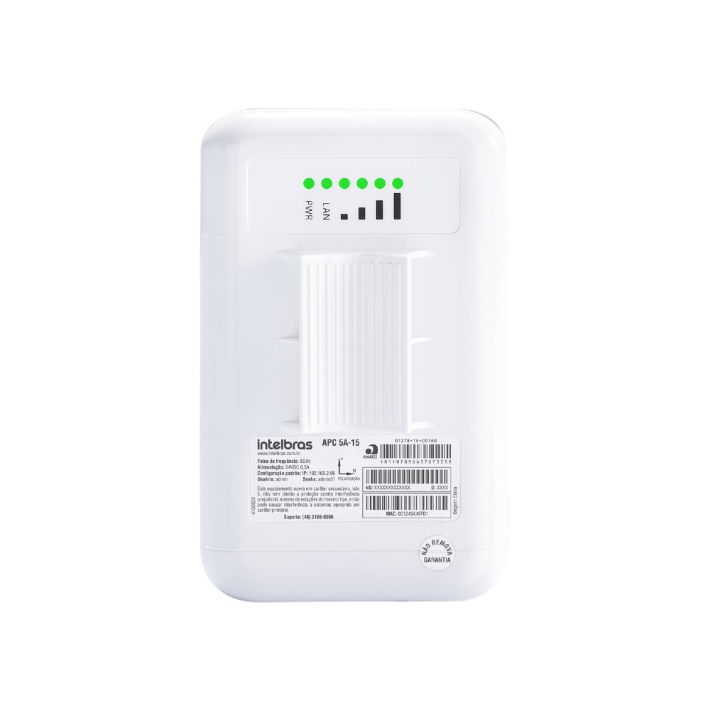 Roteador Digital Sem Fio 5 Ghz 15 Dbi APC 5A 15 Intelbras