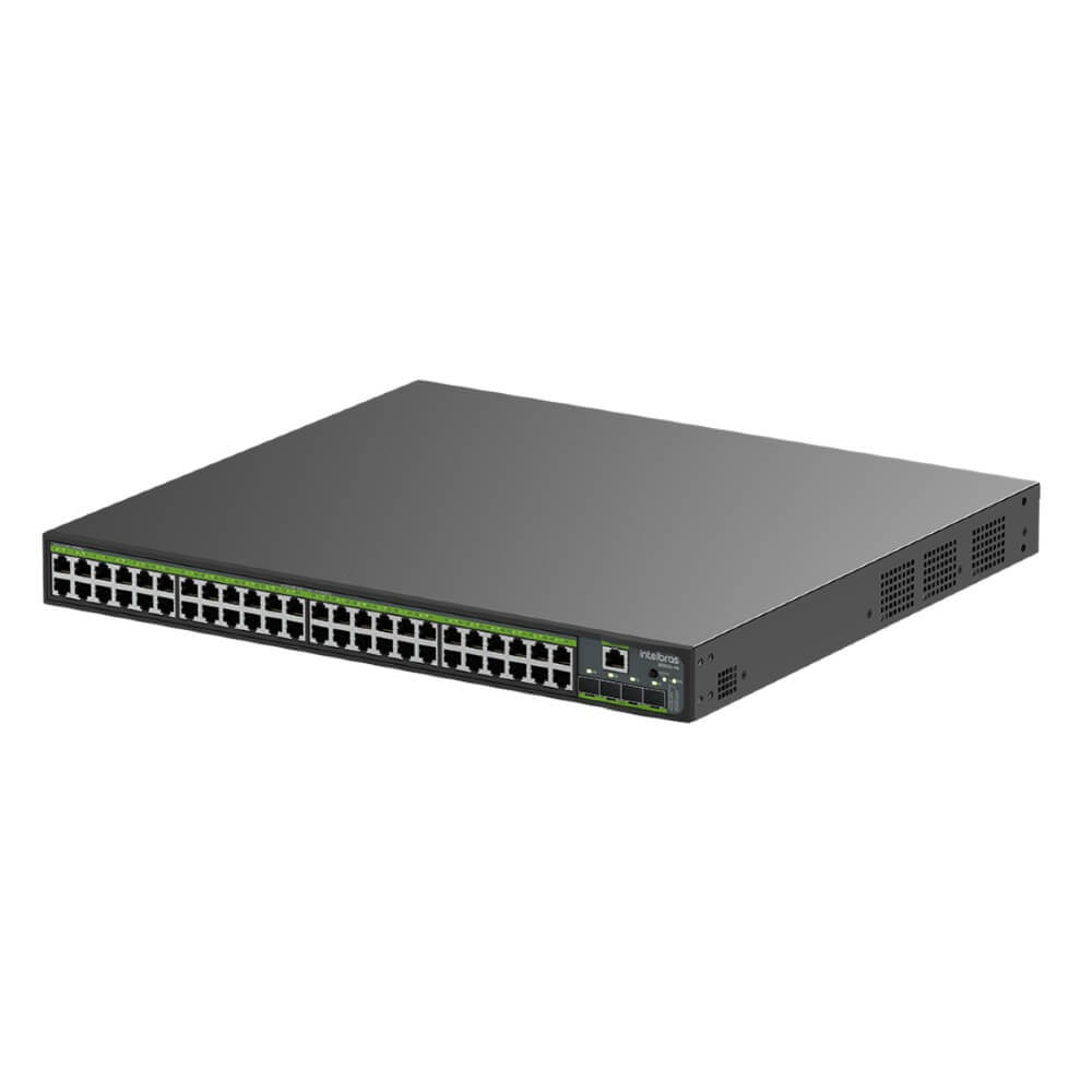 Switch Gerenciável 48 Portas 4P SFP 10000 BASE-X PoE S3352G PB Intelbras