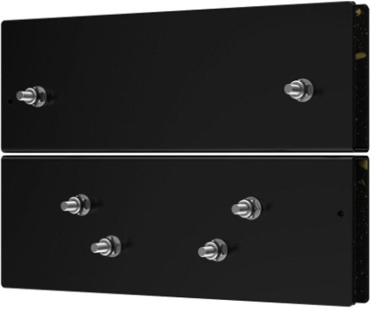 Suporte Para Porta de Vidro Fechadura Eletroíma SV 21 22 Séries Preto Intelbras