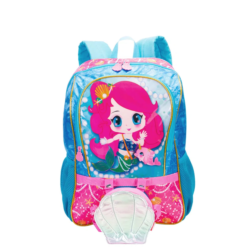 Mochila de Costa Sestini Grande com Bolsa Y Anime Colorido