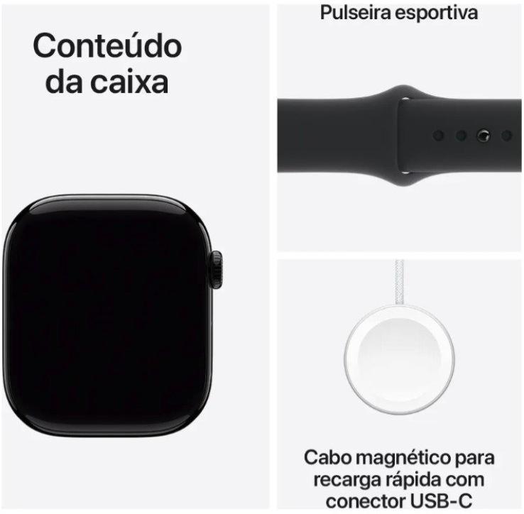 Apple Watch S10 46 mm Jet Black Preto