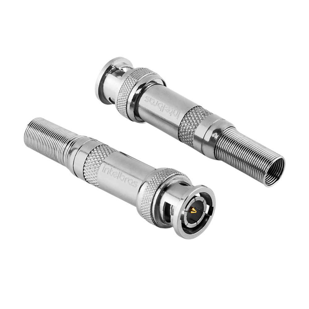 Conector BNC Mola Conex 1000 Intelbras Pacote 10 Peças
