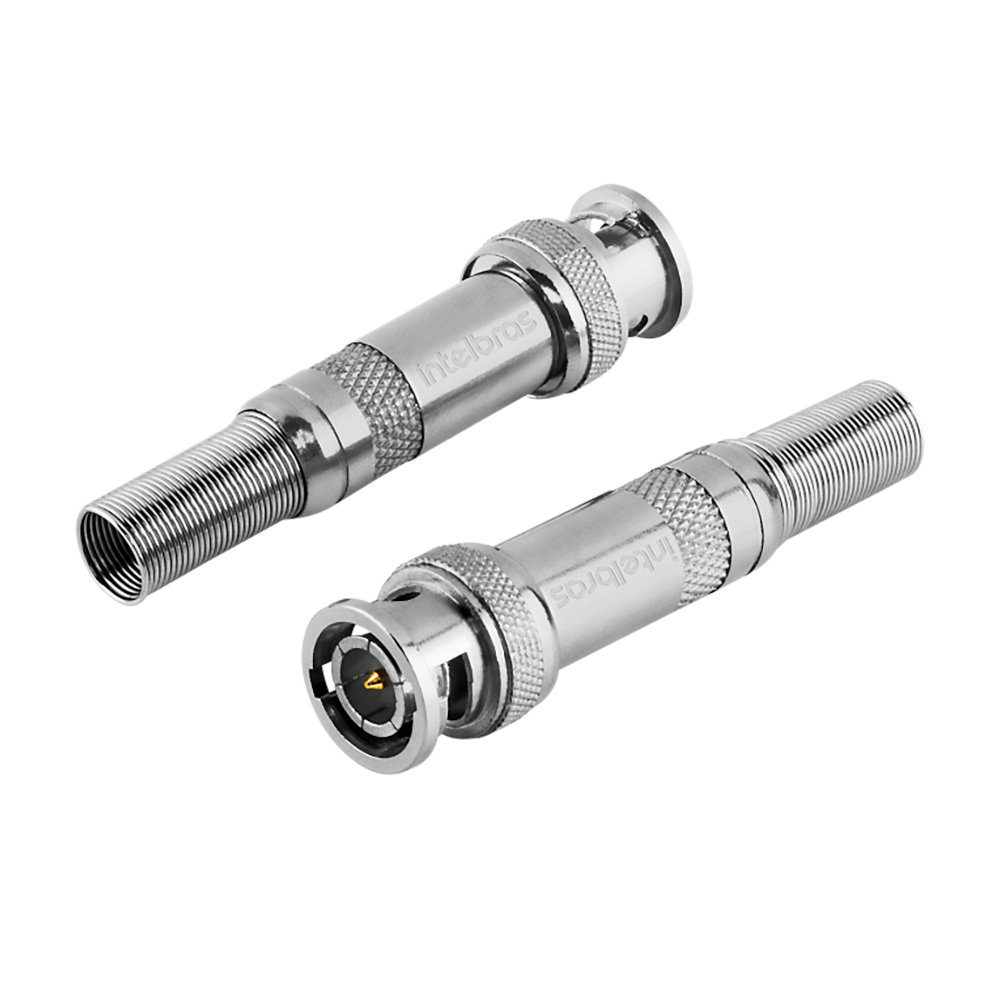 Conector BNC Mola Conex 1000 Intelbras Pacote 10 Peças