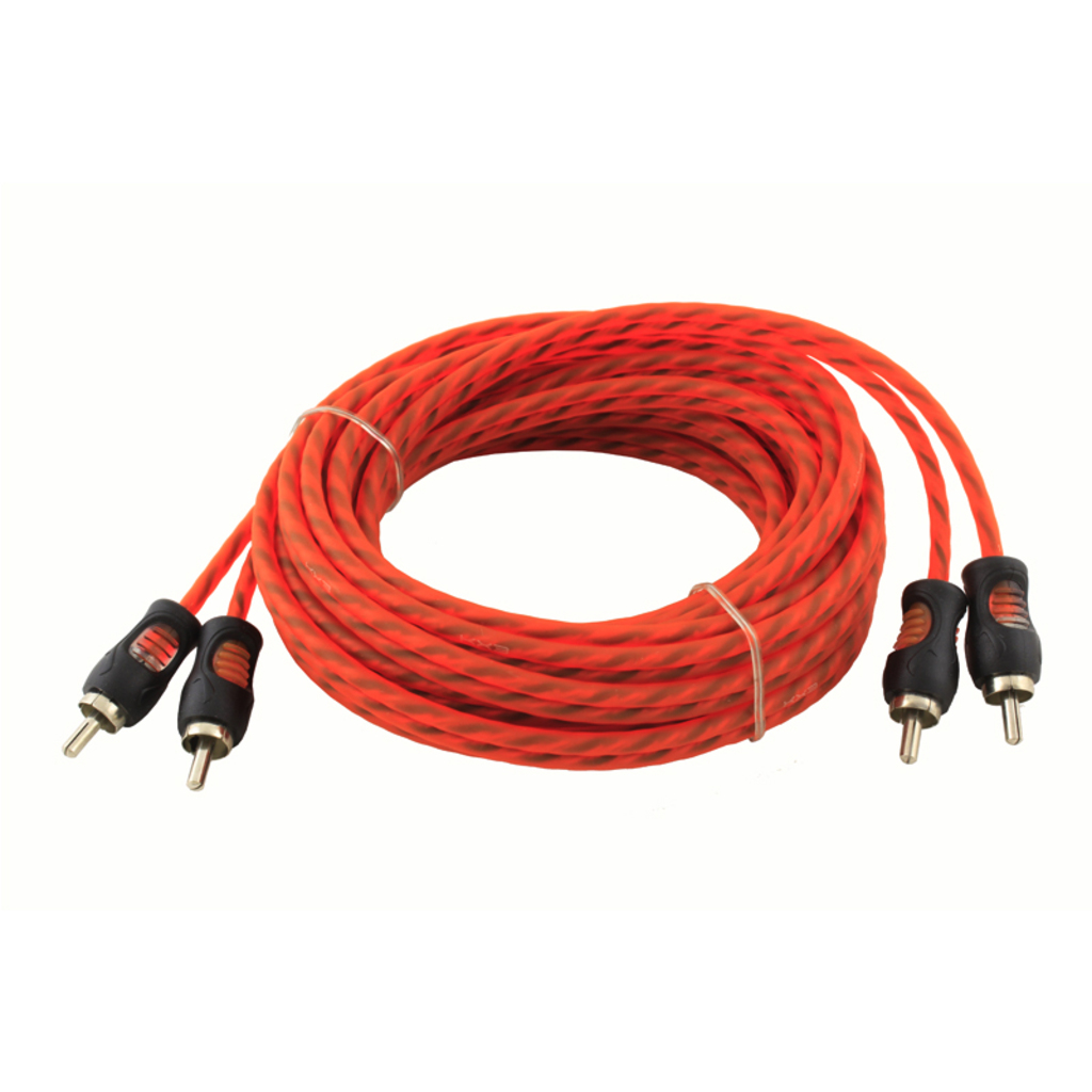 Cabo RCA Kx3 2 RCA-Macho 2 RCA-Macho Laranja - KCR5 - Cabo com 5 Metros