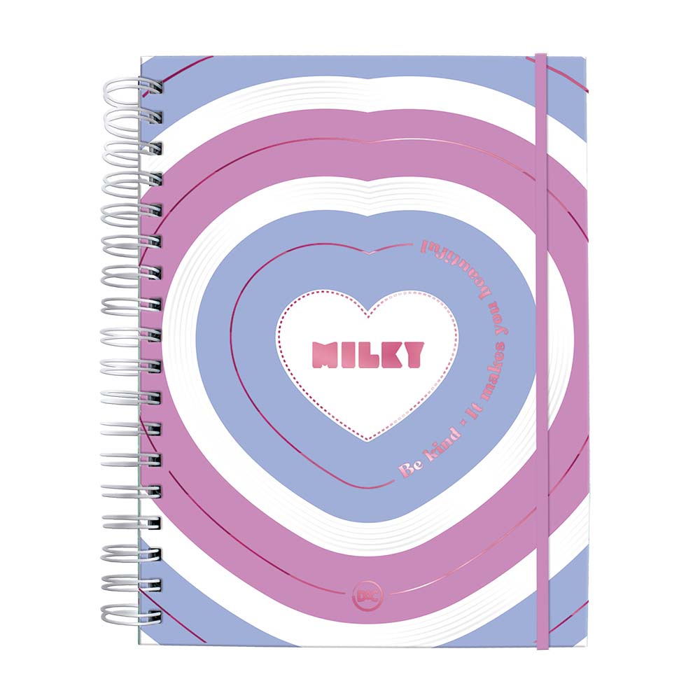 Caderno Universitário DAC Milky 80 Folhas 10 Matérias
