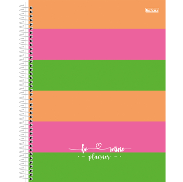 Planner São Domingos Be Mine Permanente Espiral 80 Folhas Sortido