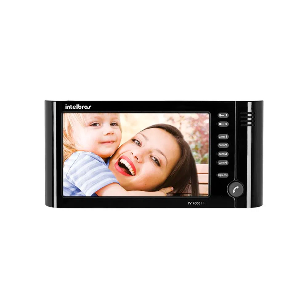 Módulo Interno Videoporteiro IV 7000 HF Preto Intelbras